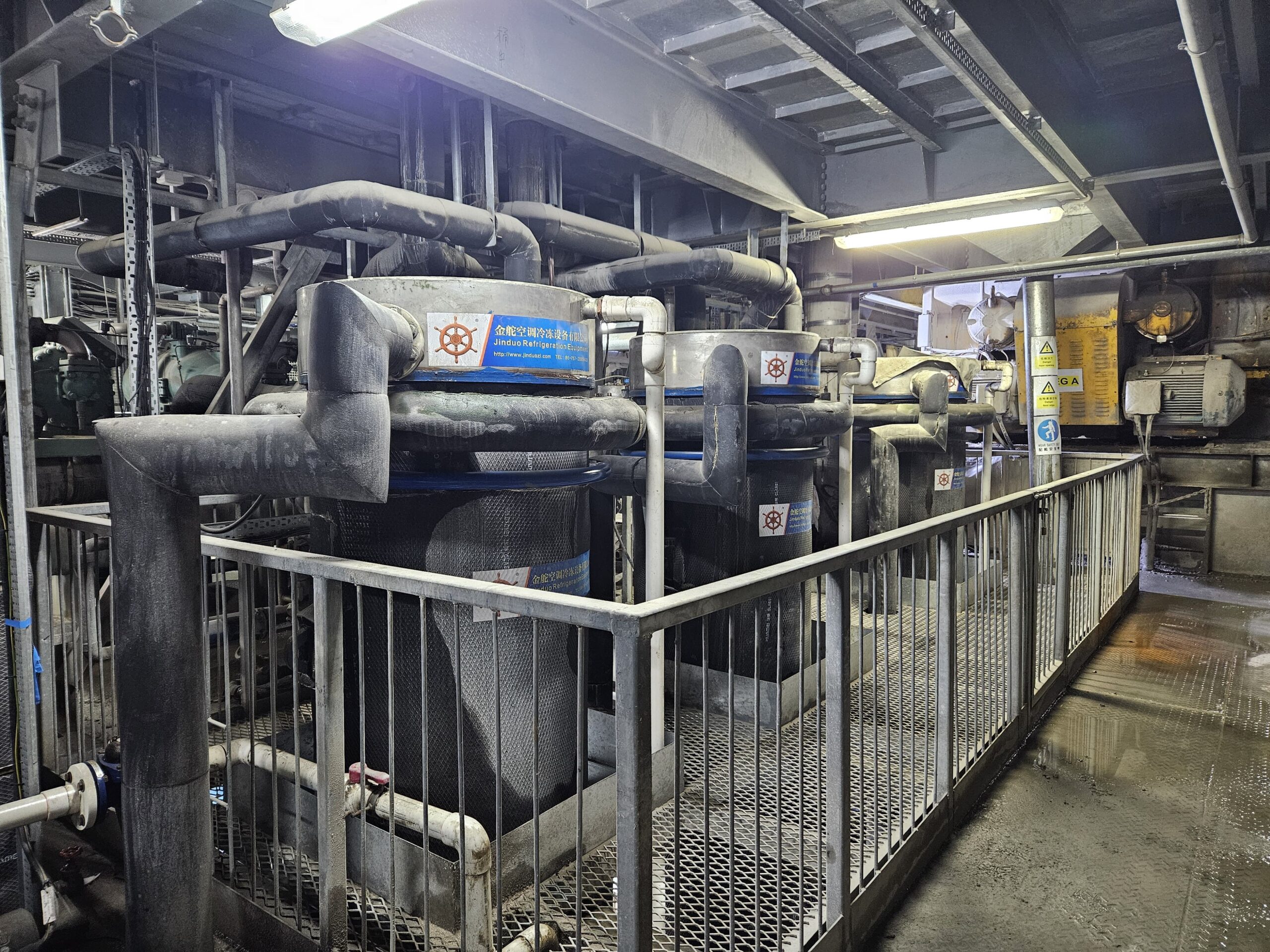 Industrial refrigeration system project equipment